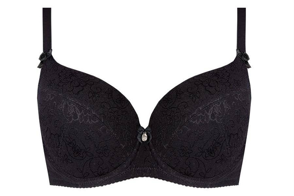 Czarny usztywniany biustonosz Unikat BONA