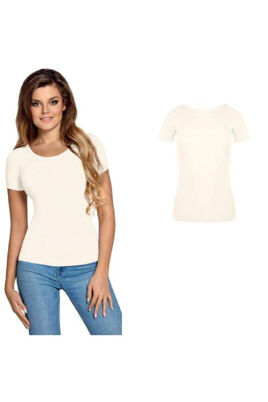 Gładka bluzka damska Babell CARLA ECRU