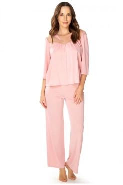 Piżama damska PATRYCJA 6658 ciemny róż - Mewa