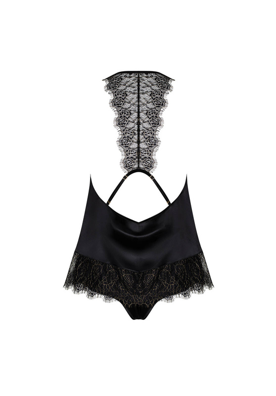 Zmysłowy komplet 2-częściowy z ozdobnymi plecami Obsessive Agatya