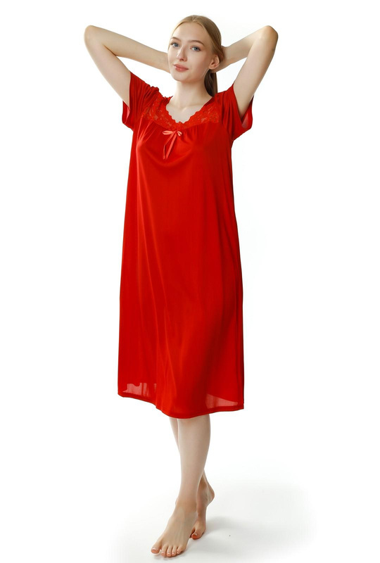 Kobieca koszula nocna Berenika 1693 ceglasty - Mewa