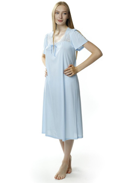 Kobieca koszula nocna Berenika 1693 niebieski - Mewa