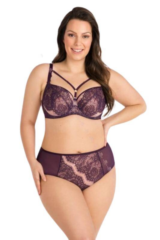 Fioletowe wyższe figi Gorsenia K802 VIOLET 