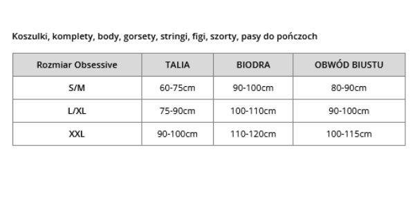 Zmysłowa koszulka i stringi Obsessive Selinne