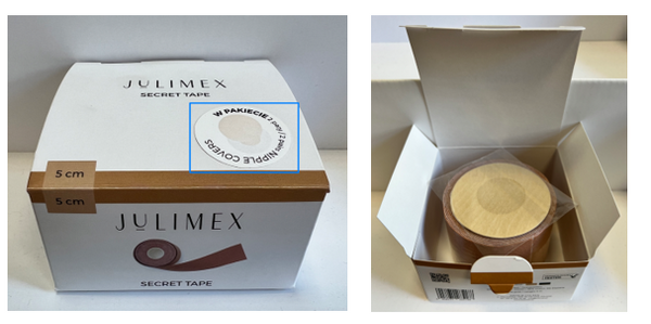 Julimex BA-20 beżowa taśma do oklejania i modelowania biustu SECRET TAPE