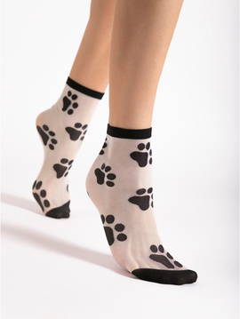 Skarpetki Fiore PAWPAW - 20 den black