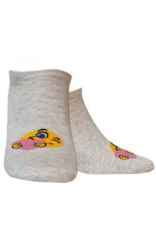 Stopki damskie Wola - Buźka - Emotki / turkusowe