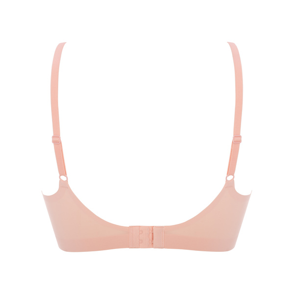 Nowoczesny bezszwowy różowy biustonosz Julimex Simple T-SHIRT BRA