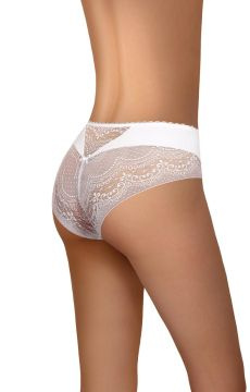 Białe figi damskie cięte laserowo Modo 125
