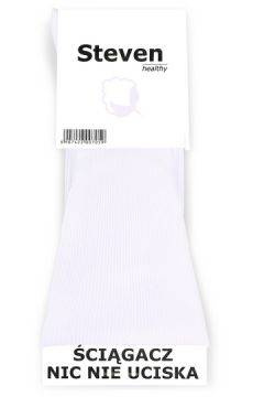 Uniwersalne skarpetki bezuciskowe Steven 018 dla kobiet i mężczyzn biały