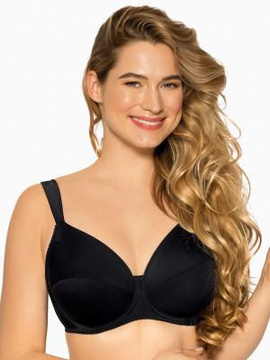 Biustonosz Soft Maddalena czerń 075 - Gaia