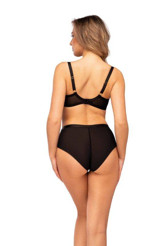 Miękki biustonosz z ozdobnymi paskami Unikat GRISELDA