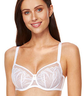 Elegancki biały miękki biustonosz Gorteks Angel/B2