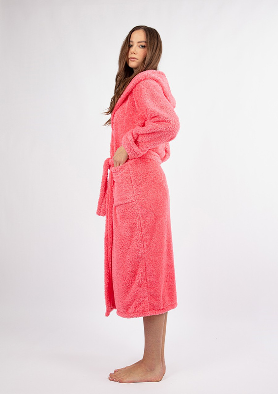 Szlafrok/Podomka DIANA DŁUGA - puch koral - Dkaren