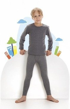 Biały  podkoszulek dziecięcy z długim rękawem - Cornette