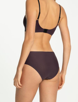 Figi simple w kroju classic DARK PLUM- Julimex