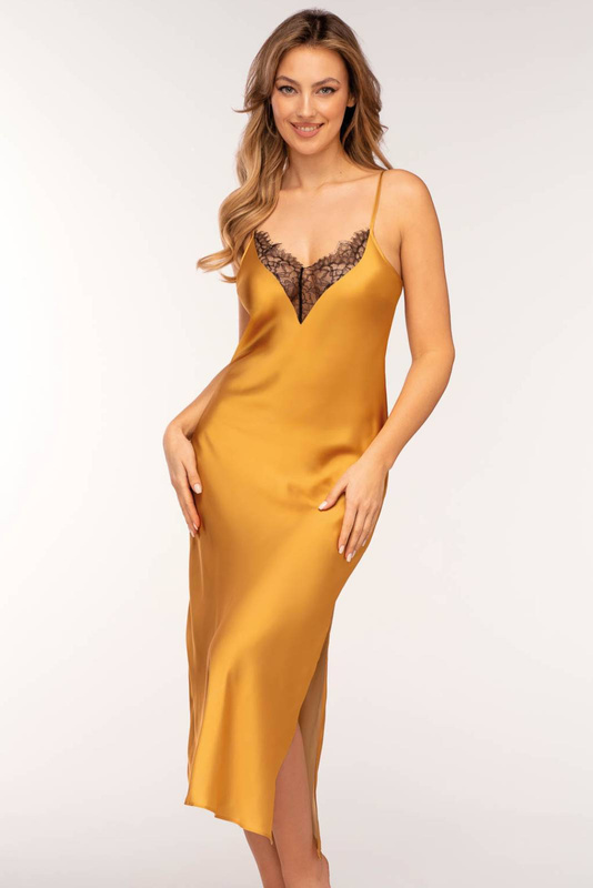 Długa satynowa halka Unikat BONNIE