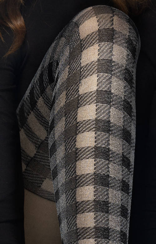 Rajstopy Fiore TWIST AGAIN melanżowe w klasyczną kratę