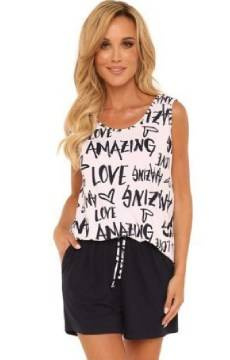 Dwuczęściowa piżamka wiskozowa De Lafense 611 Amazing