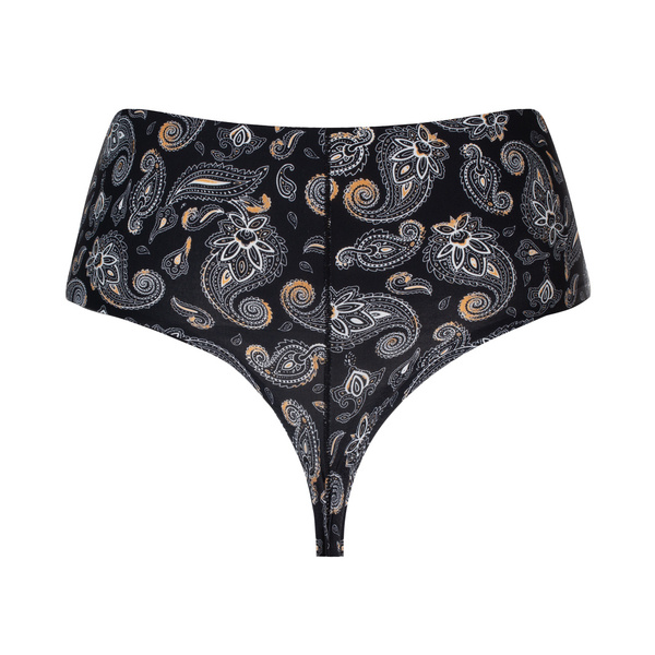 Wysokie stringi Julimex PAISLEY STRING MAXI