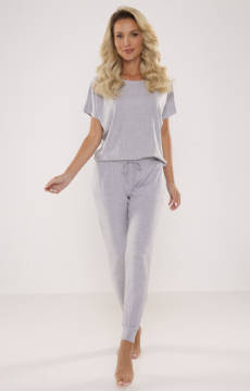 Wiskozowa piżama damska z krótkim rękawem De Lafense 524 Paula