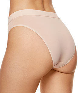 Beżowe figi bawełniane Gorteks Klara / trójpak