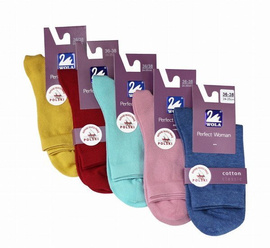 Skarpetki damskie Wola niebieskie- Perfect Woman / gładkie