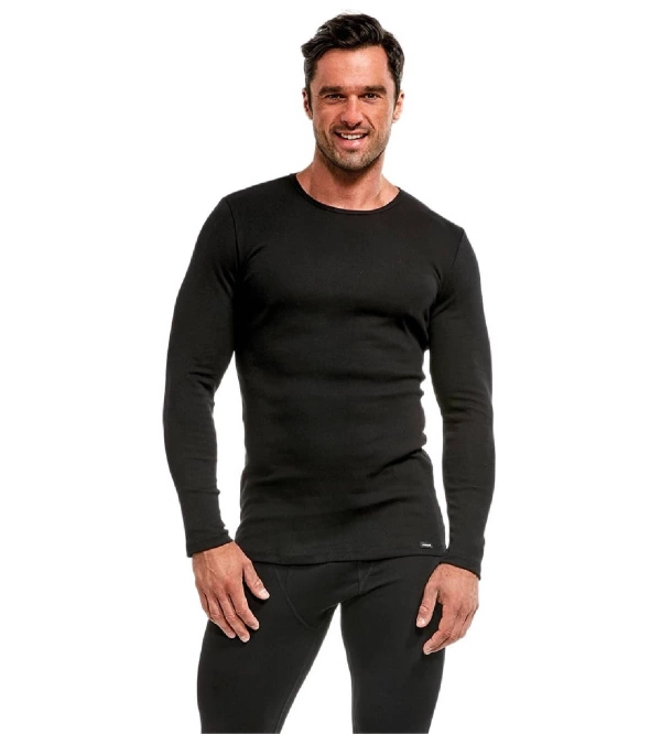 CZARNE kalesony męskie Cornette Authentic