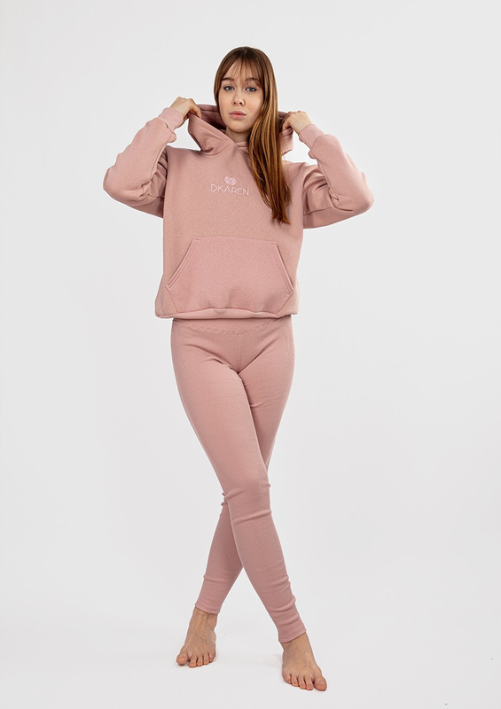 Komplet Oseye H1 - fuksja bawełna gruba i prążki - Dkaren