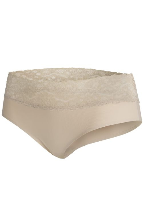 Bezszwowe figi Julimex Hipster z koronkowym pasem