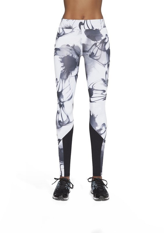 Wzorzyste damskie legginsy sportowe Bas Bleu - Calypso