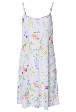 Efektowna koszulka nocna Mewa Flores Lite w kolorowe kwiaty.  6688