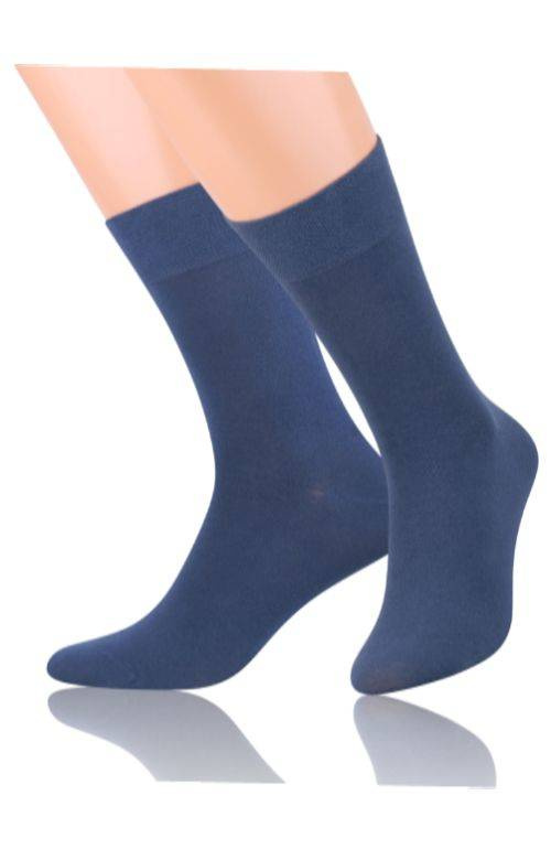 Garniturowe skarpetki męskie Steven 063 / granatowy