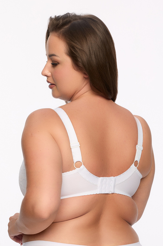 Biały biustonosz półusztywniany Gaia Keto MAXI 1134