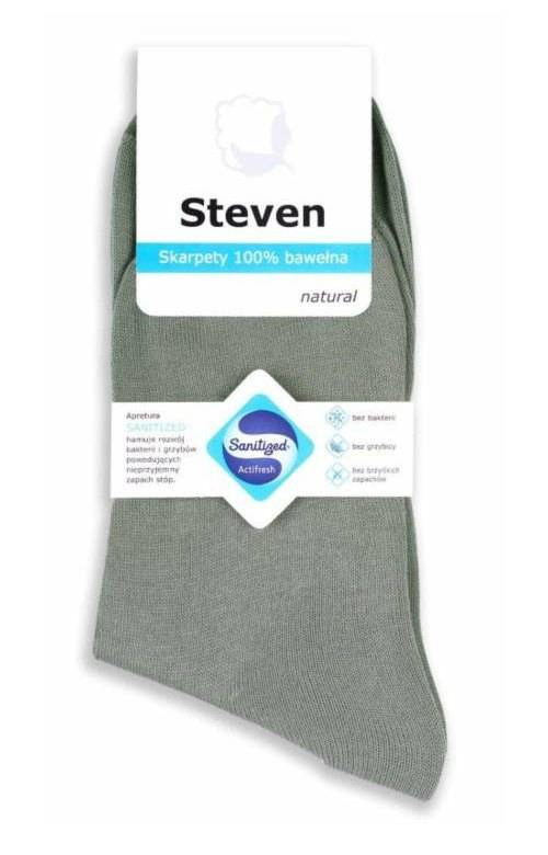 Skarpetki 100% bawełna Steven 055 dla kobiet i mężczyzn beżowe