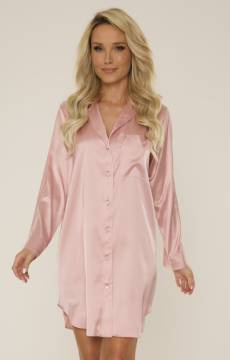 Rozpinana satynowa koszula De Lafense 760 CORDELIA