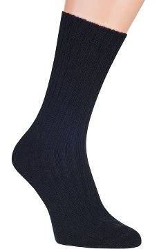 Ekskluzywne skarpetki z wełny jagnięcej  Skarpol 53  - czarne