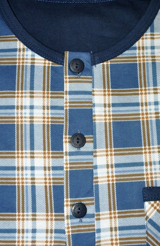 Męska koszula nocna ze szlafmycą Cornette 109 / MIX kolorystyczny