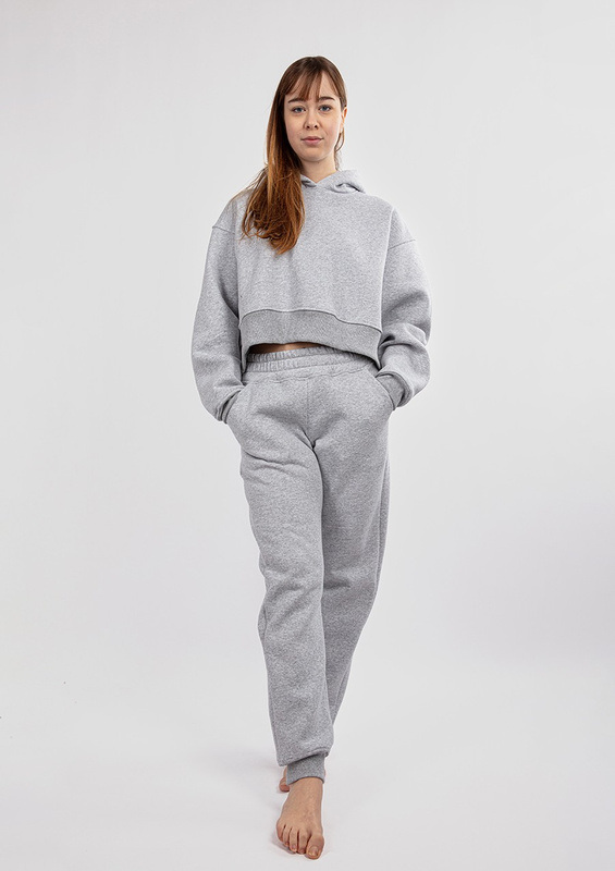 Ciepły komplet dresowy, bawełniany Dk-k-b16 jasny róż Dkaren