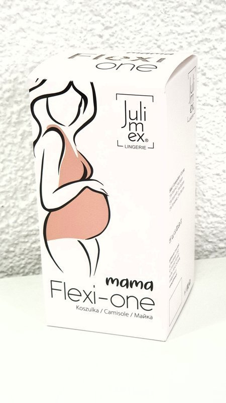 Cielista koszulka ciążowa Julimex MAMA FLEXI-ONE S-XL rośnie z brzuszkiem