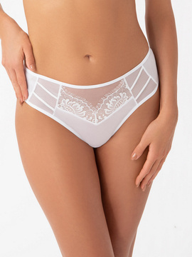 Eleganckie białe brazyliany Gorsenia K498/1 PARADISE