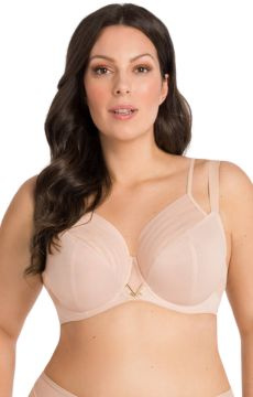 Beżowy miękki biustonosz  Gorsenia K810 YOKO