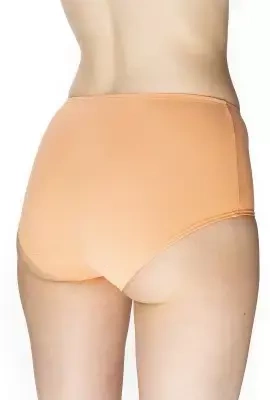 Klasyczne majtki damskie z wciąganą gumką Mewa 6340 Eliza w kolorze morelowym