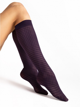 Skarpetki Fiore TWILLA - 40 den fiolet