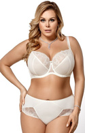 Kremowy biustonosz na duże biusty Gorsenia k425 CASABLANCA
