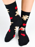 Skarpety bawełniane miś serca SB155 mix - Noviti