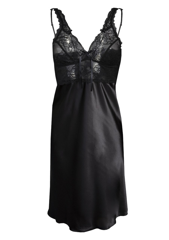 Halka Chika - satyna czarny - Dkaren