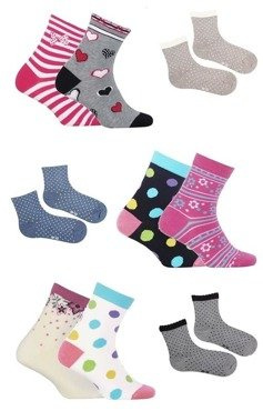 Skarpety dziewczęce Gatta / Wola 6-11 lat mix kolorystyczny