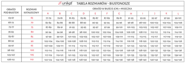 Biustonosz miękki z paskami Unikat SASKIA
