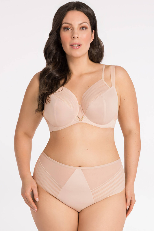 Beżowy miękki biustonosz Gorsenia K810 YOKO